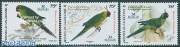 New Caledonia 2005 Parrots 3v, Mint NH, Nature - Bird Life Org. - Birds - Parrots - Ongebruikt