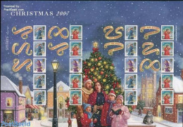 Great Britain 2007 Christmas, Label Sheet, Mint NH, Religion - Christmas - Neufs