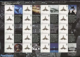 Great Britain 2009 Concorde, Label Sheet, Mint NH, Transport - Concorde - Aircraft & Aviation - Ungebraucht