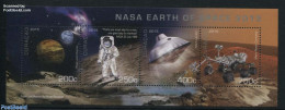 Curaçao 2015 NASA Earth Of Space S/s, Mint NH, Transport - Space Exploration - Niederländische Antillen, Curaçao, Aruba