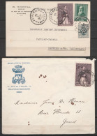 L. Britannia Hotel Affr. N°302 Càd BLANKENBERGHE /7 VIII 1930 Pour GAND + CP Affr. N°302+299+279 Càd ANTWERPEN 1/ 13 X 1 - Storia Postale