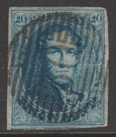 Belgique - N°11 Obl. P30 COUVIN - Margé, Centré - 1858-1862 Médaillons (9/12)