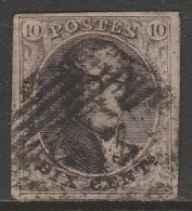 Belgique - N°10A Obl. P22 BRAINE LE COMTE ? - Margé - 1858-1862 Medallones (9/12)