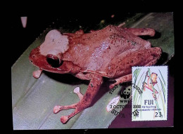 CL, FDC, Premier Jour, Fiji, Suva, 3 October 1988, WWF, Fiji Tree Frog - Fiji (1970-...)