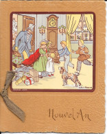 Bonne Année - Illustration Nouvel An De Calvet-Rogniat: Arrivée Des Cadeaux - Carte Double Bouasse Jeune - Neujahr