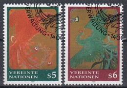 UNITED NATIONS Vienna 220-221,used - Gebruikt