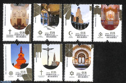 Portugal 2023 Religions 7v, Mint NH, Religion - Judaica - Religion - Islam - Unused Stamps