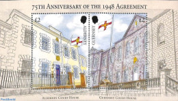 Guernsey 2023 1948 Agreement, Joint Issue With Alderney S/s, Mint NH, History - Various - History - Joint Issues - Emissions Communes