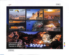 Jordan 2022 Adventure Tourism M/s, Mint NH, Sport - Various - Diving - Parachuting - Tourism - Plongée