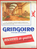 Buvard - Biscottes Gringoire à Pithiviers-en-Gâtinais (45) - N°102 Le Louvre La Grande Galerie Du Bord De L'eau - Slogan - Biscottes