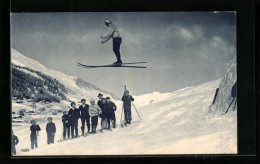 AK Skispringer An Einem Abhang  - Wintersport