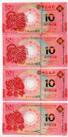 Macau 10 Patacas Rabbit And Tiger X2 Pcs 2022 And 2023 - Macau