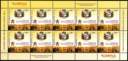 ARMENIA 2021-05 Armenian College Of Kolkata - 200. Heraldry Architecture. MINI-SHEET, MNH - Cristianesimo