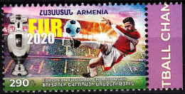 ARMENIA 2021-12 Sport SOCCER Europa: UEFA Cup EURO-2020, MNH - Eurocopa (UEFA)