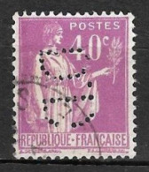 779	N°	281	Perforé	-	DD 30	-	DORE ET FILS - Used Stamps