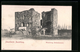 AK Düsseldorf, Ausstellung 1902, Weinburg Rüdesheimer  - Esposizioni