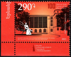 ARMENIA 2021-27 MUSIC Architecture Sculpture: Conservatory - 100. CORNER, MNH - Música