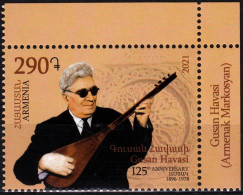 ARMENIA 2021-30 Folklore Music: Havasi - 125. CORNER, MNH - Música