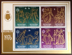 Aitutaki 1976 Christmas Minisheet MNH - Aitutaki