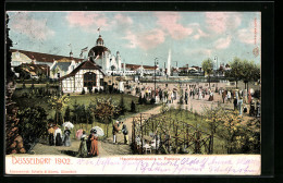 AK Düsseldorf, Ausstellung 1902, Hauptindustriehalle Mit Fontaine  - Ausstellungen