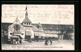 AK Düsseldorf, Rhein. Westf. Industrie- Und Gewerbe-Ausstellung 1902, Cafe Weitz  - Esposizioni