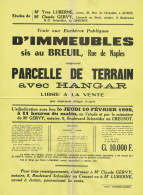 Vente Aux Enchères Publiques D'immeubles Sis Au Breuil (71) - 10 Février 1966 - Notaire Me Luberne Autun & Gervy Creusot - Sin Clasificación