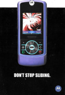 [MD9452] CPM - MOTOROLA MOTORIZR DON'T STOP SLIDING - PROMOCARD 6994 - PERFETTA - Non Viaggiata - Advertising