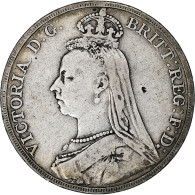 Grande-Bretagne, Victoria, Crown, 1889, Londres, Argent, TB+, KM:765 - M. 1 Crown