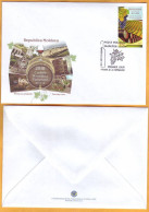 2018 Moldova Moldavie Moldau FDC Wine Tourism. Wine. Grapes. Vineyard. Wine Barrel - Moldova