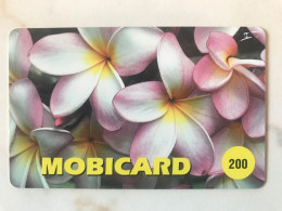 RARE   SIERRA LEONE  MOBITEL   FLOWERS   200 UNITS  ATTENTION SEE THE DESCRIPTION - Sierra Leona