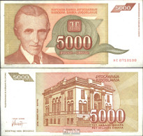 Jugoslawien Pick-Nr: 128 Bankfrisch 1993 5.000 Dinara - Yugoslavia