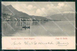 Brescia Gardone Riviera Monte Maggiore Barca Stengel 7138 Cartolina RB8191 - Brescia