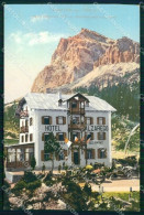 Belluno Cortina D' Ampezzo Hotel Falzarego ABRASA Cartolina RB7919 - Belluno