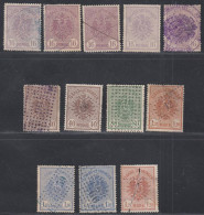 France 1880 - (Alsace-Lorraine) - Lot De 13 Timbres Fiscaux (certains Avec Défaut).RARE¡¡¡¡........ (EB) AR-02449 - Oblitérés