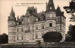 N°327 W -cpa Saint Pierre Le Moutier- Château De Beaumont- - Castelli