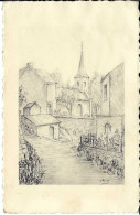 Grupont, Kirche, Illustration Signiert J. Petit, Gelaufen - Other & Unclassified