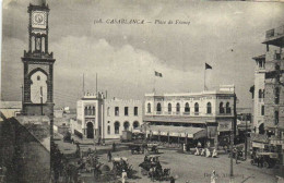 CASABLANCA Place De France Animée Voiture Attelages RV - Casablanca