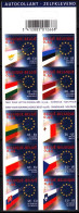 BELGIUM 2004 EUROPA: Adoption Of 10 New EU Member Countries, Flags. BOOKLET, Mint 70% Face V - Institutions Européennes