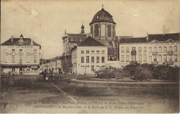 Malines, Mechelen, Place Raheno, Eglise De Notre-dame D'Hanswyk, Gelaufen 1929, Fleckig, Altersspuren - Mechelen