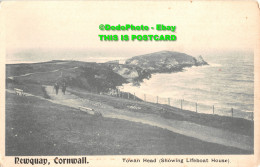 R435161 Cornwall. Newquay. Towan Head. Showing Lifeboat House. The London Stereo - Altri & Non Classificati