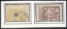 Belgique 1895 - Timbres Oblitérés. TR Nr.: 24 + 26 Avec Curiosités De Piquage. Qualité Mixte. RARE¡¡¡..... (EB) AR-02457 - Gebraucht