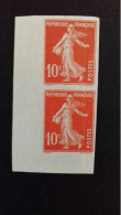 FRANCE N° 138 G**  NON DENTELE  LOTde 2 - 1903-60 Sower - Ligned