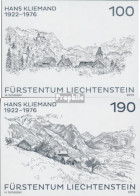 Liechtenstein 1669S-1670S (kompl.Ausg.) Schwarzdruck Postfrisch 2013 Maler - Unused Stamps