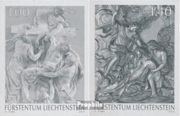 Liechtenstein 1652S-1653S (kompl.Ausg.) Schwarzdruck Postfrisch 2012 Reliefs - Unused Stamps