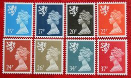 8 Values MACHIN Scotland (Mi 53-60) 1989-1990 POSTFRIS MNH ** ENGLAND GRANDE-BRETAGNE GB GREAT BRITAIN - Schottland