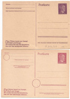 Postkarten Hitler Mit Spruch, Mit + Ohne Kreis (ohne = Selten P312/09) - Postcards