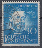 GERMANY 1952, PHILIPP REIS (1834-1874), INVENTOR Of The PHONE, COMPLETE USED SERIES With GOOD QUALITY - Usati