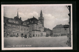 AK Löbau I. Sa., Altmarkt Mit Friseur Und Rathaus  - Loebau