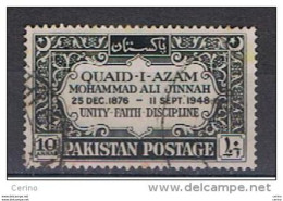 PAKISTAN:  1949  ANNIVERSARY  -  10 A. USED  STAMP  -  YV/TELL. 46 - Pakistan