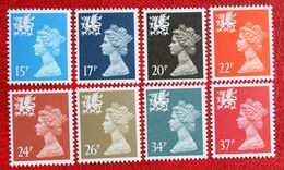 8 Value Value MACHIN Welsh Wales (Mi 52-59) 1989-1990 POSTFRIS MNH ** ENGLAND GRANDE-BRETAGNE GB GREAT BRITAIN - Pays De Galles